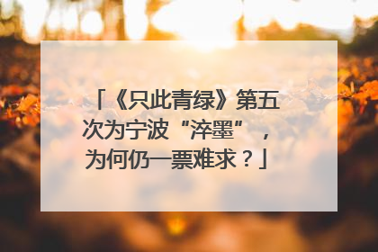 《只此青绿》第五次为宁波“淬墨”，为何仍一票难求？