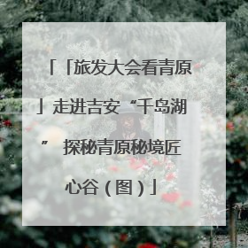 「旅发大会看青原」走进吉安“千岛湖” 探秘青原秘境匠心谷（图）