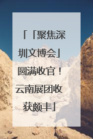 「聚焦深圳文博会」圆满收官！云南展团收获颇丰