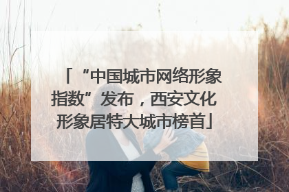 “中国城市网络形象指数”发布，西安文化形象居特大城市榜首