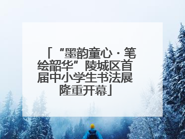 “墨韵童心・笔绘韶华”陵城区首届中小学生书法展隆重开幕