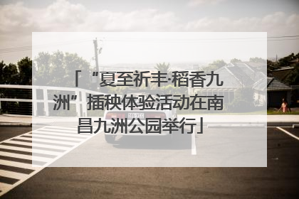 “夏至祈丰·稻香九洲”插秧体验活动在南昌九洲公园举行