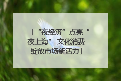 “夜经济”点亮“夜上海” 文化消费绽放市场新活力
