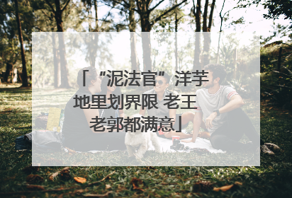 “泥法官”洋芋地里划界限 老王老郭都满意