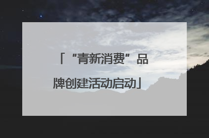 “青新消费”品牌创建活动启动