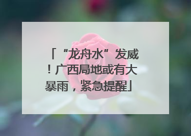 “龙舟水”发威！广西局地或有大暴雨，紧急提醒