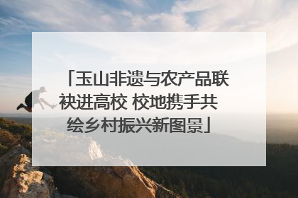 玉山非遗与农产品联袂进高校 校地携手共绘乡村振兴新图景