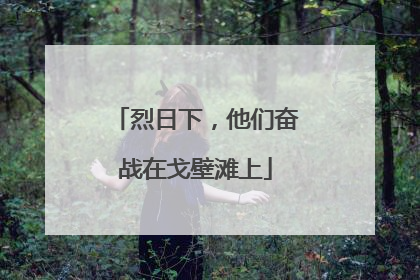 烈日下，他们奋战在戈壁滩上