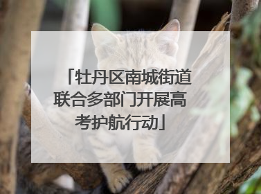 牡丹区南城街道联合多部门开展高考护航行动