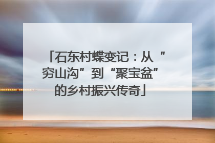 石东村蝶变记：从“穷山沟”到“聚宝盆”的乡村振兴传奇