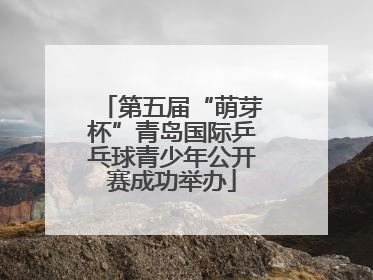第五届“萌芽杯”青岛国际乒乓球青少年公开赛成功举办