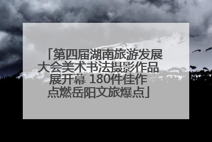 第四届湖南旅游发展大会美术书法摄影作品展开幕 180件佳作点燃岳阳文旅爆点