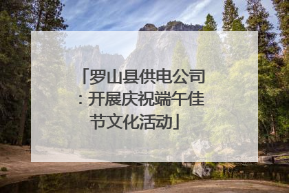 罗山县供电公司：开展庆祝端午佳节文化活动