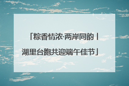 粽香情浓·两岸同韵丨湖里台胞共迎端午佳节