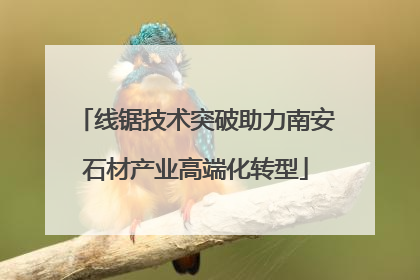 线锯技术突破助力南安石材产业高端化转型