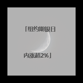 纽约期银日内涨超2%