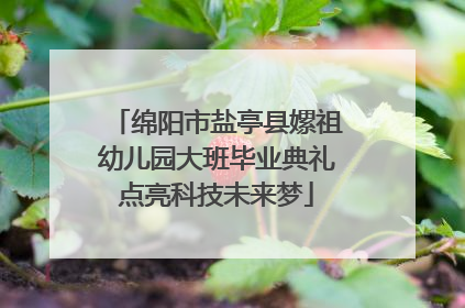 绵阳市盐亭县嫘祖幼儿园大班毕业典礼点亮科技未来梦