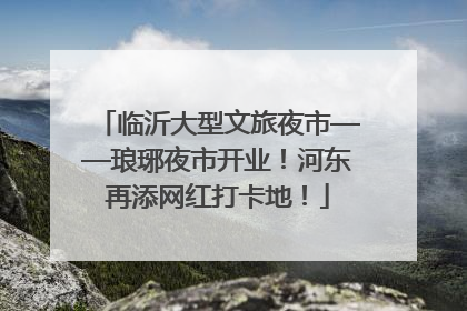 临沂大型文旅夜市——琅琊夜市开业！河东再添网红打卡地！