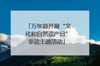万年县开展“文化和自然遗产日”非遗主题活动