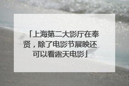 上海第二大影厅在奉贤，除了电影节展映还可以看露天电影