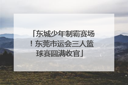 东城少年制霸赛场！东莞市运会三人篮球赛圆满收官