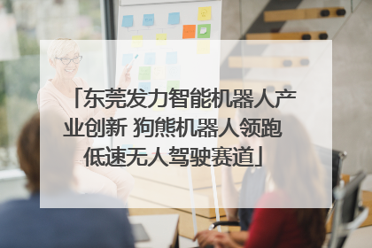 东莞发力智能机器人产业创新 狗熊机器人领跑低速无人驾驶赛道