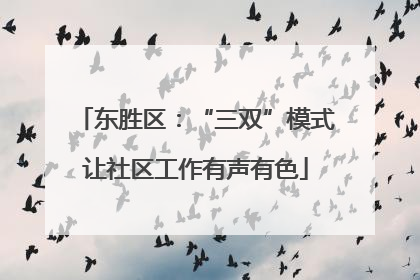 东胜区：“三双”模式让社区工作有声有色