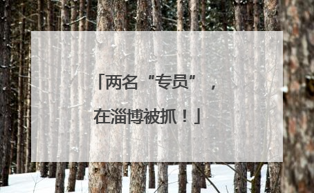 两名“专员”，在淄博被抓！
