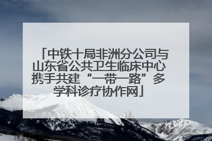 中铁十局非洲分公司与山东省公共卫生临床中心携手共建“一带一路”多学科诊疗协作网