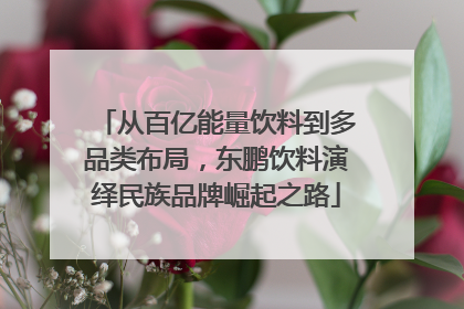 从百亿能量饮料到多品类布局，东鹏饮料演绎民族品牌崛起之路