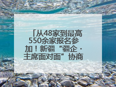 从48家到最高550余家报名参加！新疆“疆企・主席面对面”协商座谈会为何如此受欢迎？