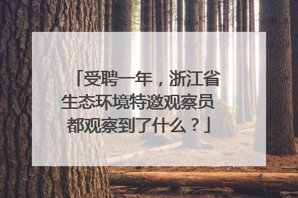 受聘一年，浙江省生态环境特邀观察员都观察到了什么？