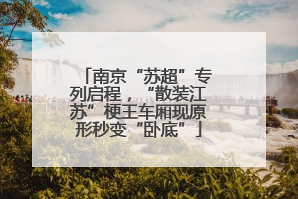 南京“苏超”专列启程，“散装江苏”梗王车厢现原形秒变“卧底”