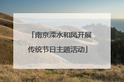 南京溧水和凤开展传统节日主题活动