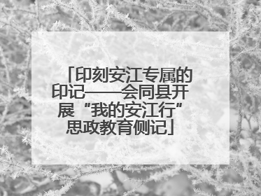 印刻安江专属的印记——会同县开展“我的安江行”思政教育侧记