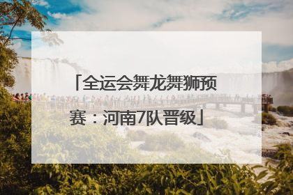 全运会舞龙舞狮预赛：河南7队晋级