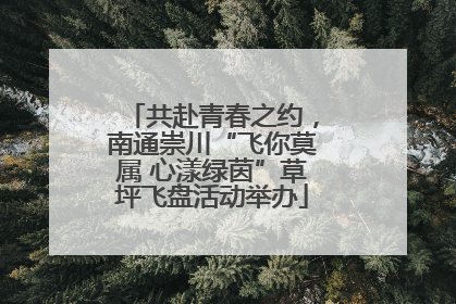 共赴青春之约，南通崇川“飞你莫属 心漾绿茵”草坪飞盘活动举办
