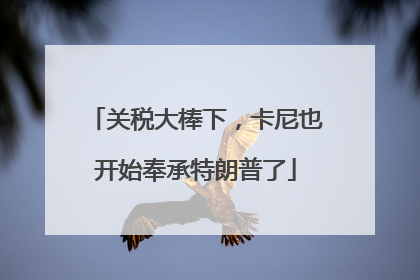 关税大棒下，卡尼也开始奉承特朗普了