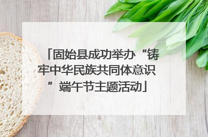 固始县成功举办“铸牢中华民族共同体意识”端午节主题活动