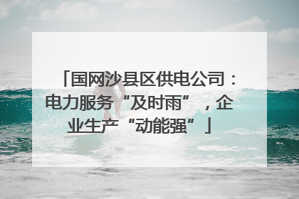 国网沙县区供电公司：电力服务“及时雨”，企业生产“动能强”