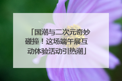 国潮与二次元奇妙碰撞！这场端午展互动体验活动引热潮