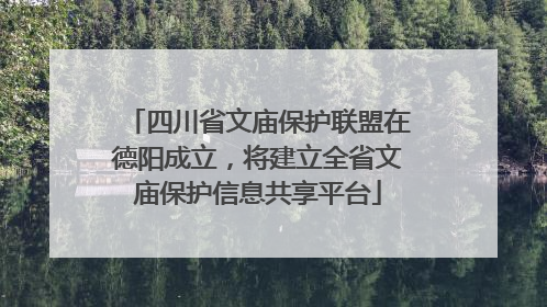 四川省文庙保护联盟在德阳成立，将建立全省文庙保护信息共享平台