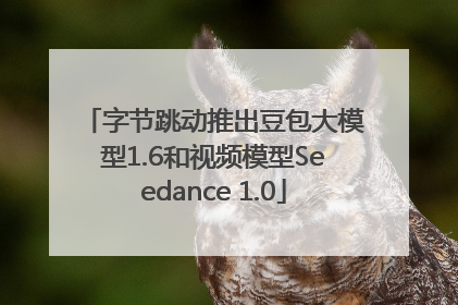 字节跳动推出豆包大模型1.6和视频模型Seedance 1.0