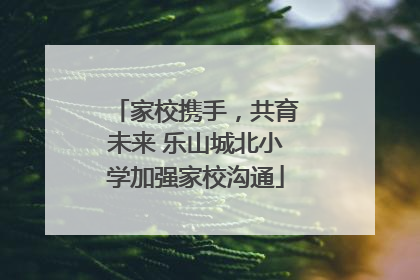 家校携手，共育未来 乐山城北小学加强家校沟通