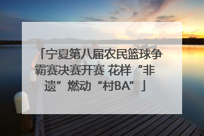 宁夏第八届农民篮球争霸赛决赛开赛 花样“非遗”燃动“村BA”