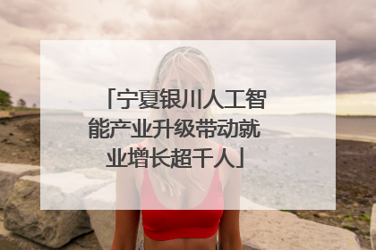宁夏银川人工智能产业升级带动就业增长超千人