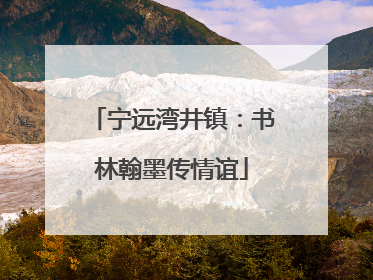 宁远湾井镇：书林翰墨传情谊