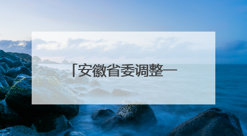 安徽省委调整一省属集团总经理