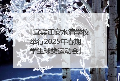 宜宾江安水清学校举行2025年春期学生球类运动会