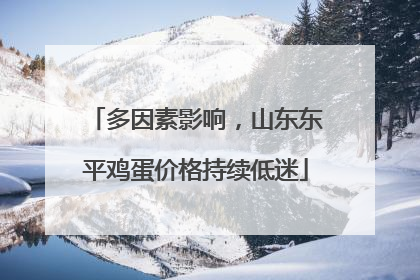 多因素影响，山东东平鸡蛋价格持续低迷